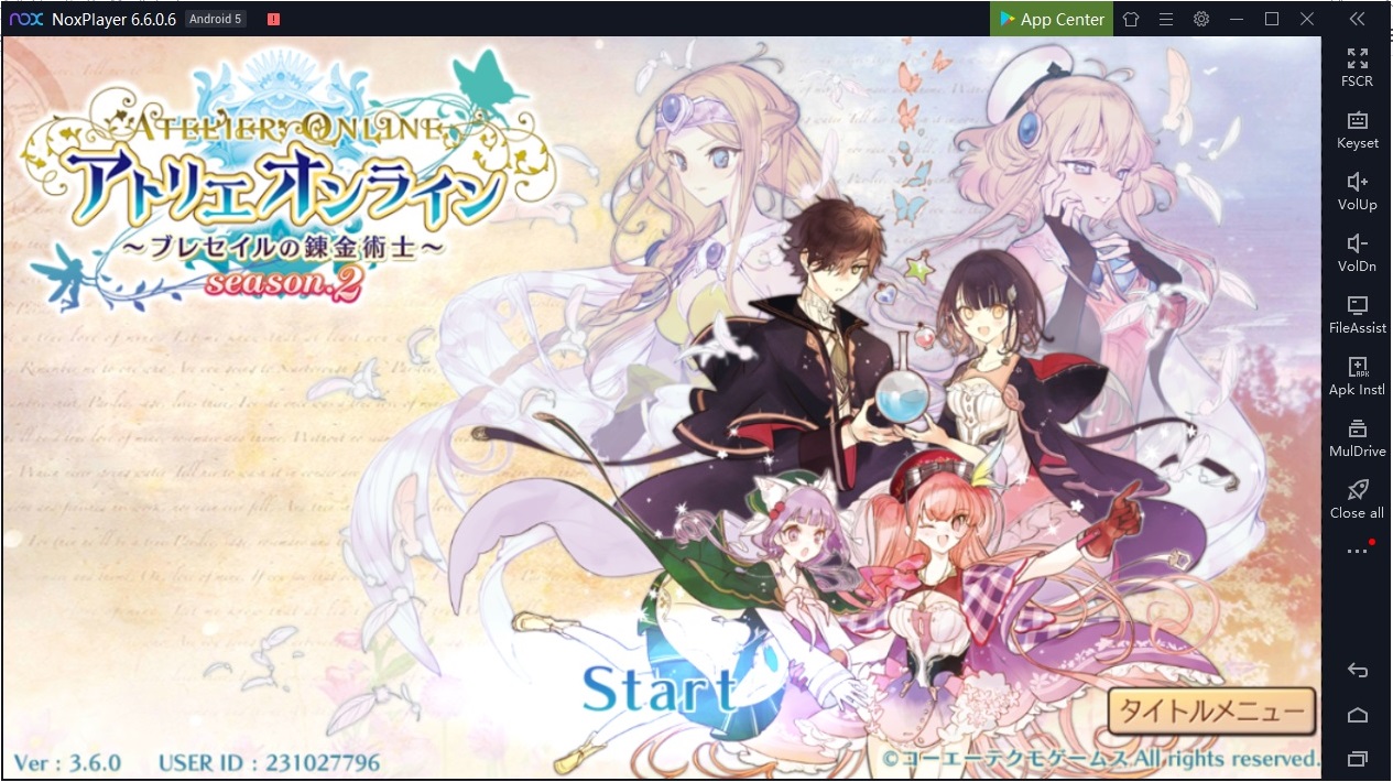 Atelier online on nox emulator